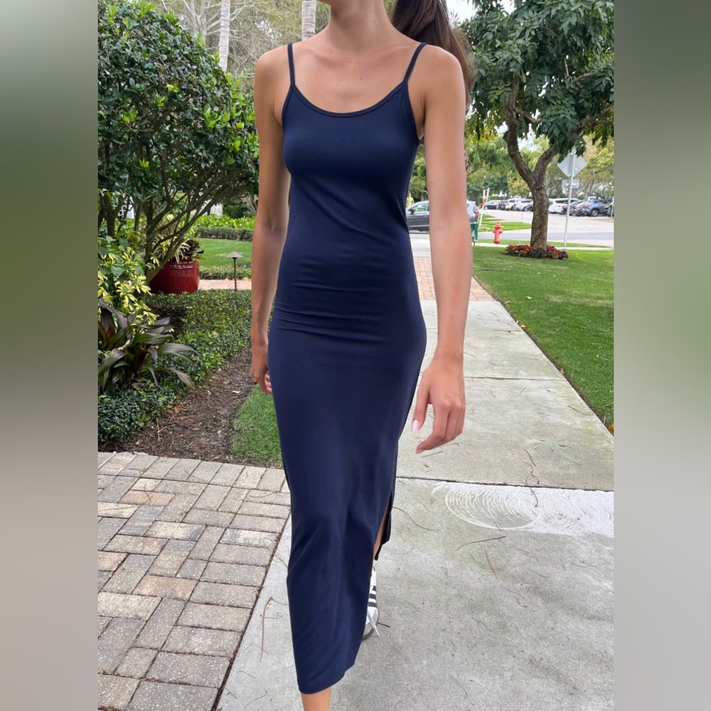 Brandy Melville Navy Daniela Maxi Dress
